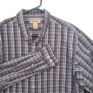 Duluth Trading‎ Co WrinkleFighter Mens XL Plaid Button Down Long Sleeve Shirt